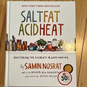 Salt fat acid heat cookbook samin nosrat ny times bestseller new